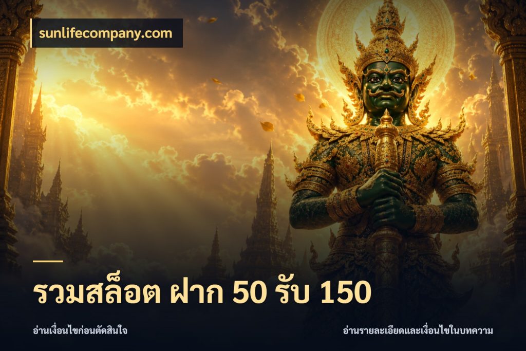 รวมสล็อต ฝาก 50 รับ 150 sunlifecompany.com โปรกับเกมที่ชอบเลือกให้ตรงสไตล์
