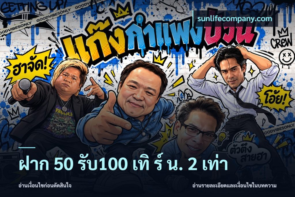 ฝาก 50 รับ100 เทิ ร์ น. 2 เท่า