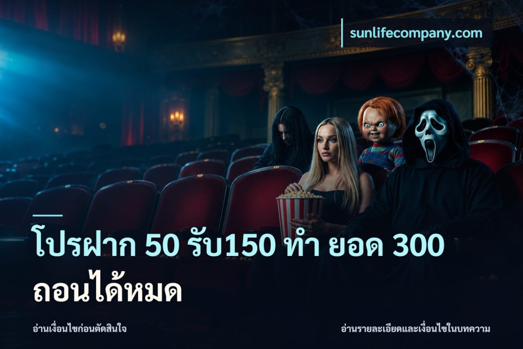 โปรฝาก 50 รับ150 ทํา ยอด 300 ถอนได้หมด