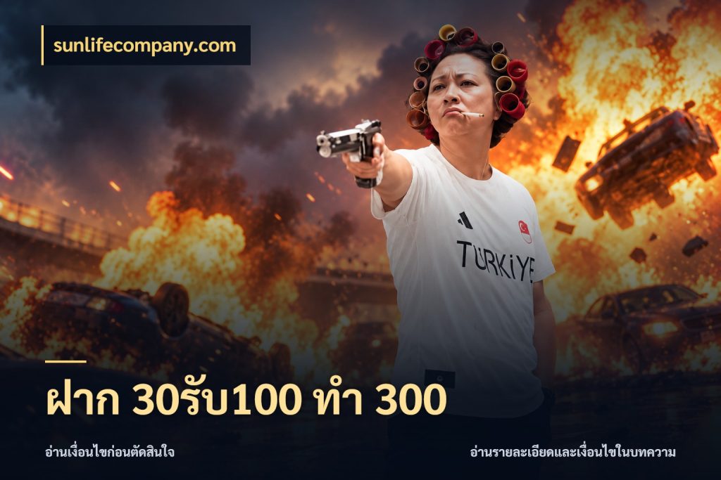 ฝาก 30รับ100 ทำ 300 สีสันของโปรฝากและยอดรับ กับ sunlifecompany.com