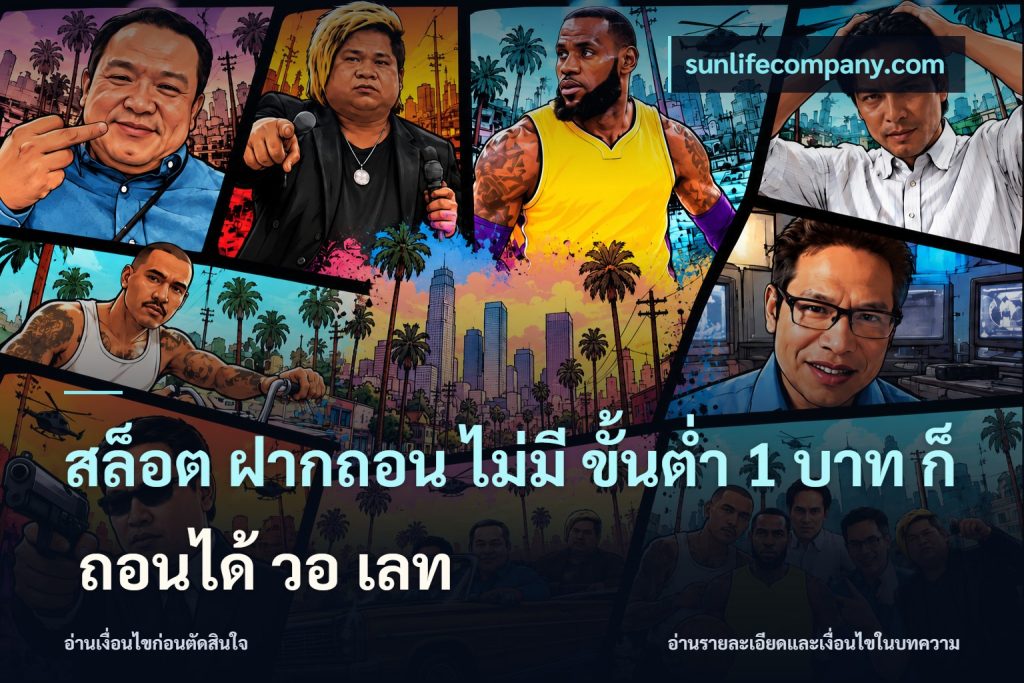 สล็อต ฝากถอน ไม่มี ขั้นต่ำ 1 บาท ก็ ถอนได้ วอ เลท