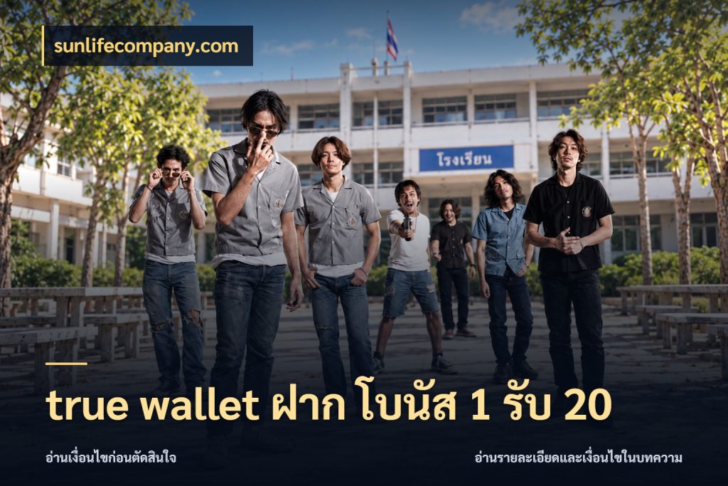 true wallet ฝาก โบนัส 1 รับ 20 โปรยอดรับที่สายเกมสนใจ ในมุม sunlifecompany.com