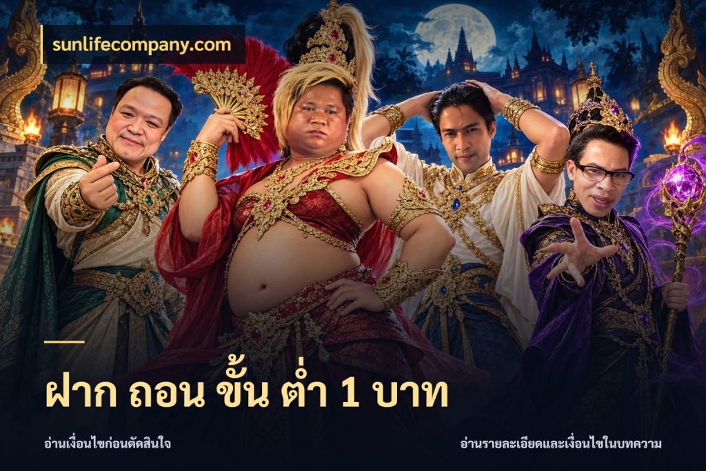 ฝาก ถอน ขั้น ต่ำ 1 บาท จัดจังหวะสนุกให้เข้ากับงบที่ตั้งไว้ ในมุม sunlifecompany.com