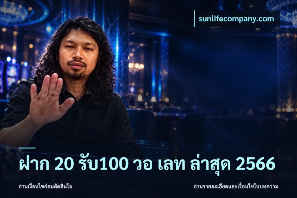 ฝาก 20 รับ100 วอ เลท ล่าสุด 2566