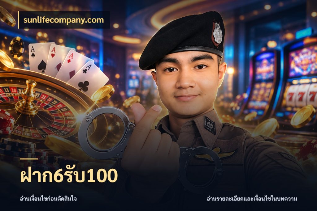 ฝาก6รับ100 sunlifecompany.com เปิดมุมโปรให้เข้ากับเกมแนวโปรด