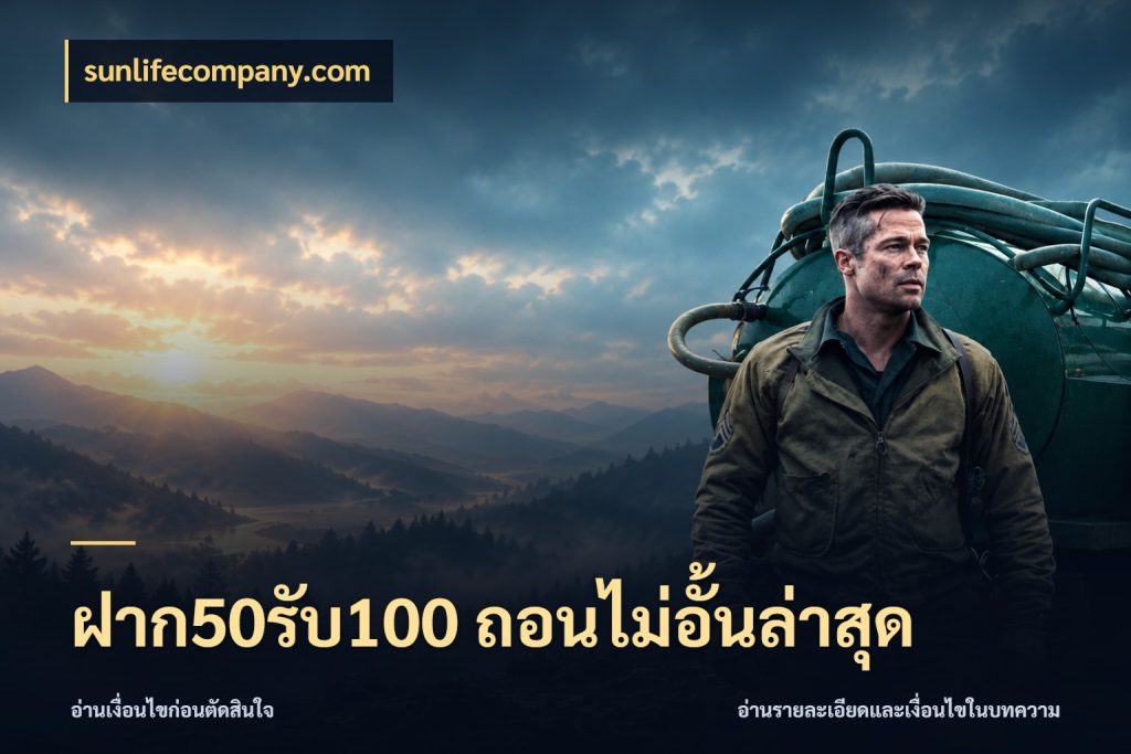 ฝาก50รับ100 ถอนไม่อั้นล่าสุด เครดิตกับรูปแบบโปรที่ตรงใจ ในมุม sunlifecompany.com