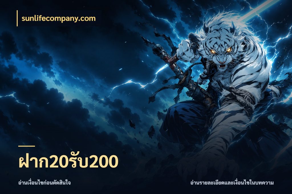 ฝาก20รับ200 จับประเด็นยอดรับก่อนเลือกความสนุก กับ sunlifecompany.com