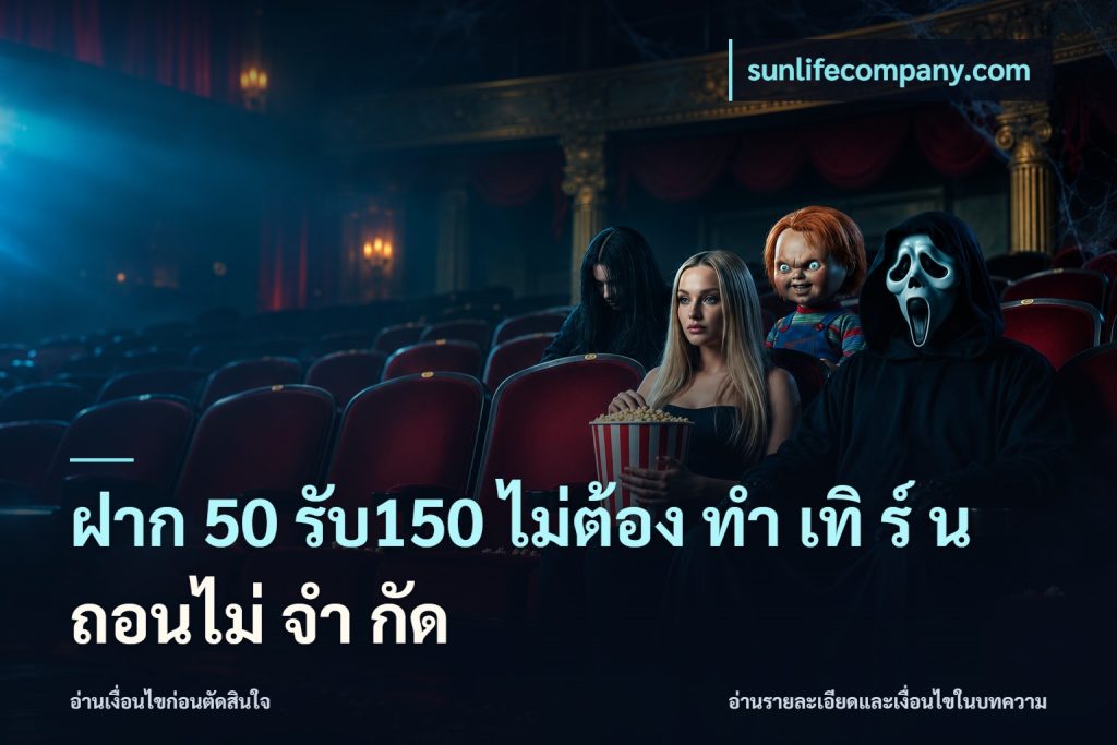 ฝาก 50 รับ150 ไม่ต้อง ทํา เทิ ร์ น ถอนไม่ จํา กัด
