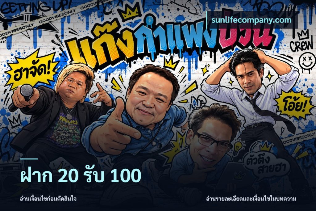 ฝาก 20 รับ 100