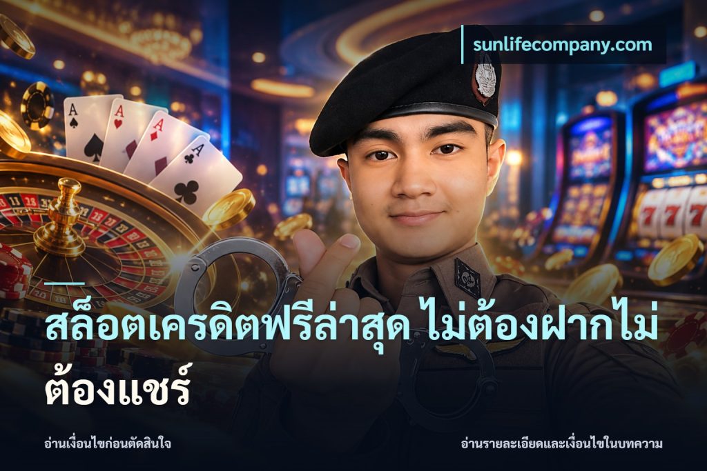 สล็อตเครดิตฟรีล่าสุด ไม่ต้องฝากไม่ต้องแชร์