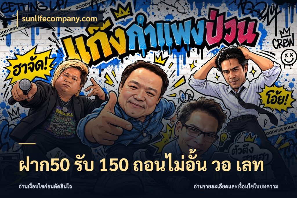 ฝาก50 รับ 150 ถอนไม่อั้น วอ เลท สีสันของโปรฝากและยอดรับ สไตล์ sunlifecompany.com