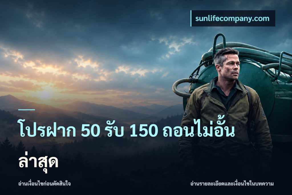โปรฝาก 50 รับ 150 ถอนไม่อั้นล่าสุด