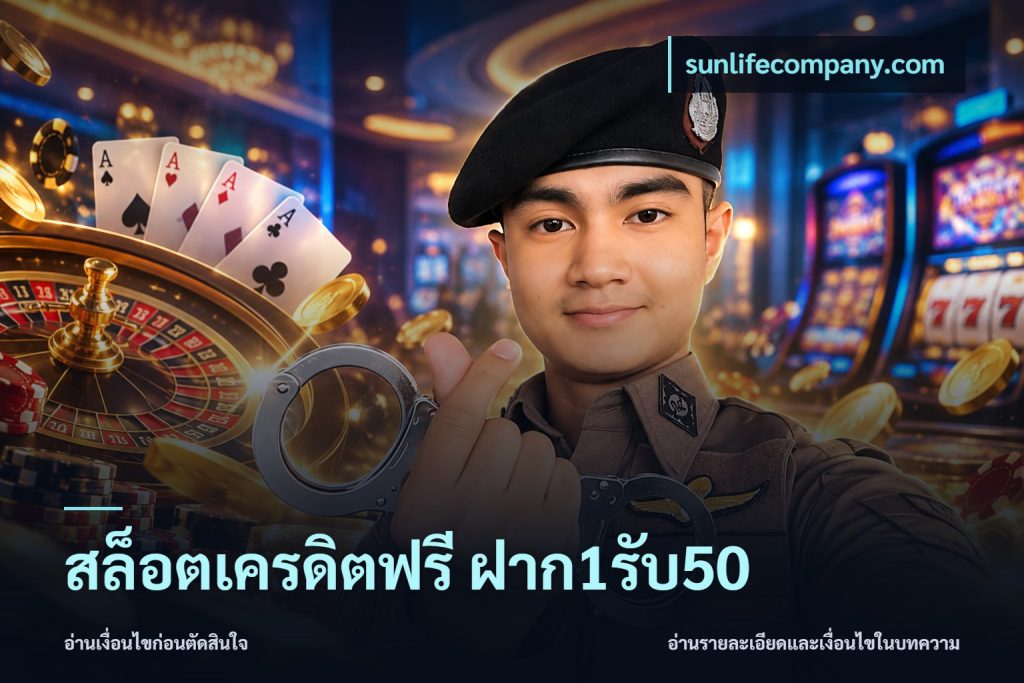 สล็อตเครดิตฟรี ฝาก1รับ50