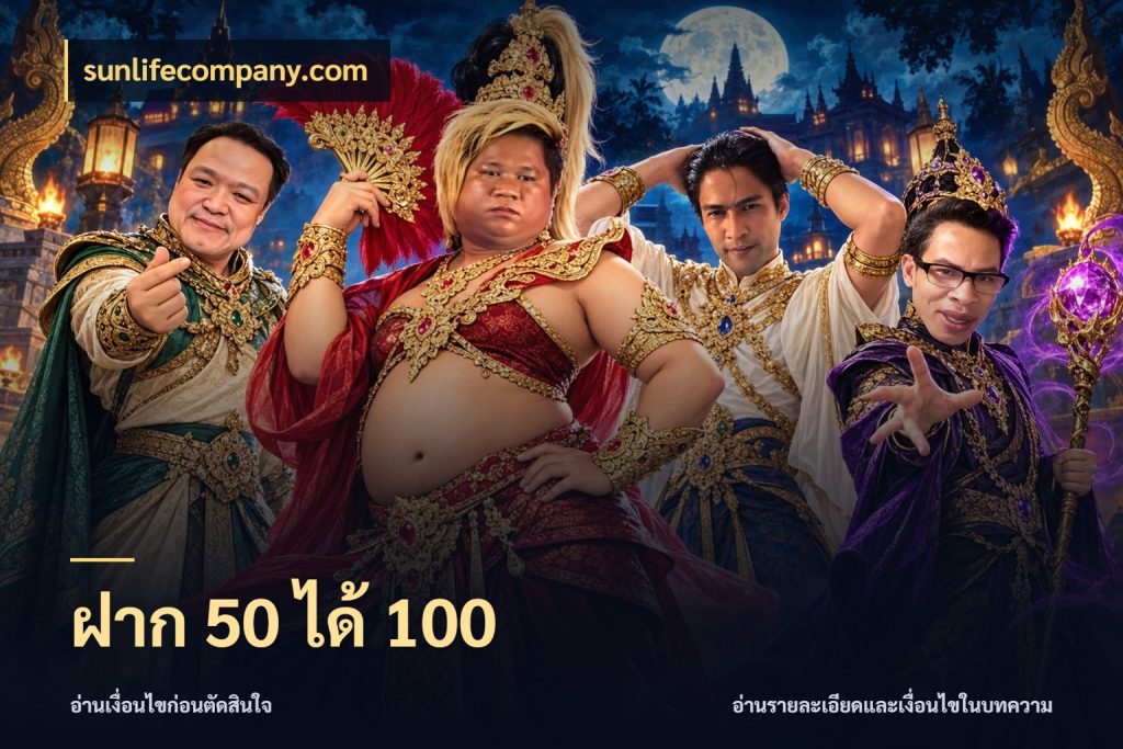 ฝาก 50 ได้ 100 โปรกับเกมที่ชอบเลือกให้ตรงสไตล์ สไตล์ sunlifecompany.com