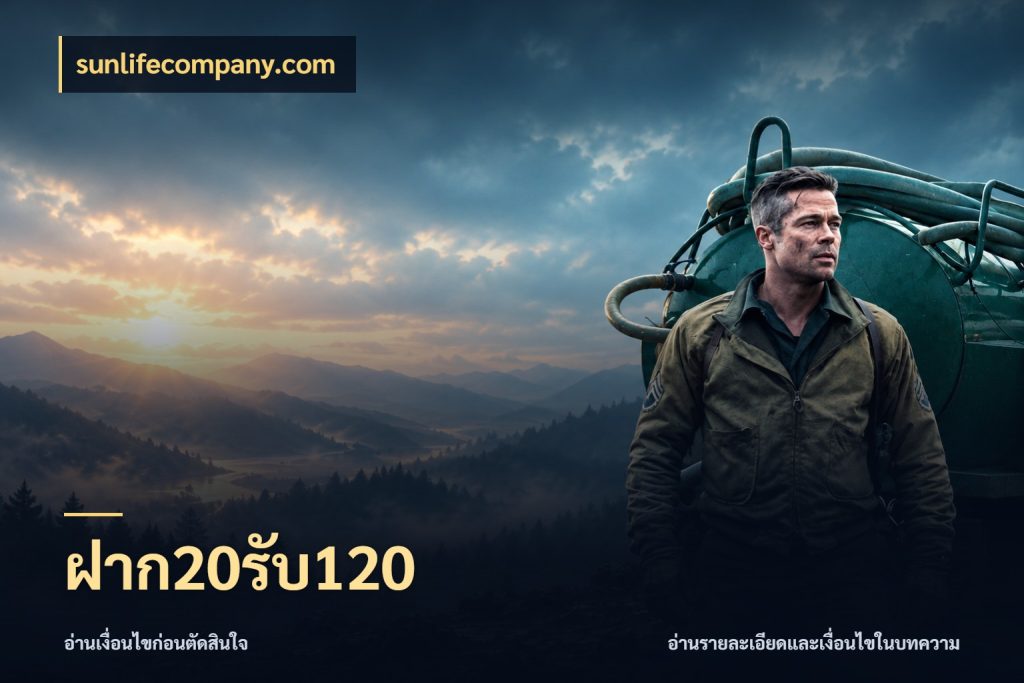 ฝาก20รับ120 จับประเด็นยอดรับก่อนเลือกความสนุก ในมุม sunlifecompany.com