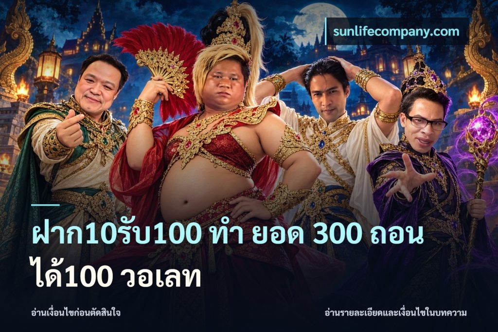 ฝาก10รับ100 ทํา ยอด 300 ถอนได้100 วอเลท