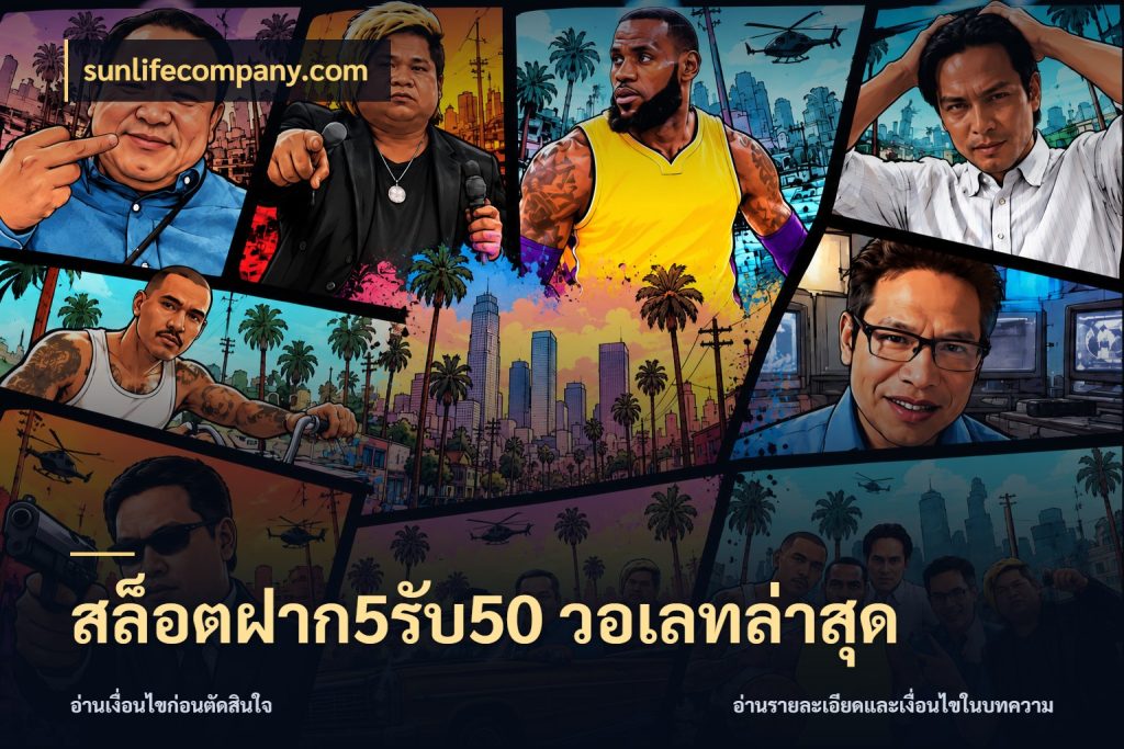 สล็อตฝาก5รับ50 วอเลทล่าสุด จุดเด่นของเครดิตที่คนชอบเกมอยากรู้ ในมุม sunlifecompany.com