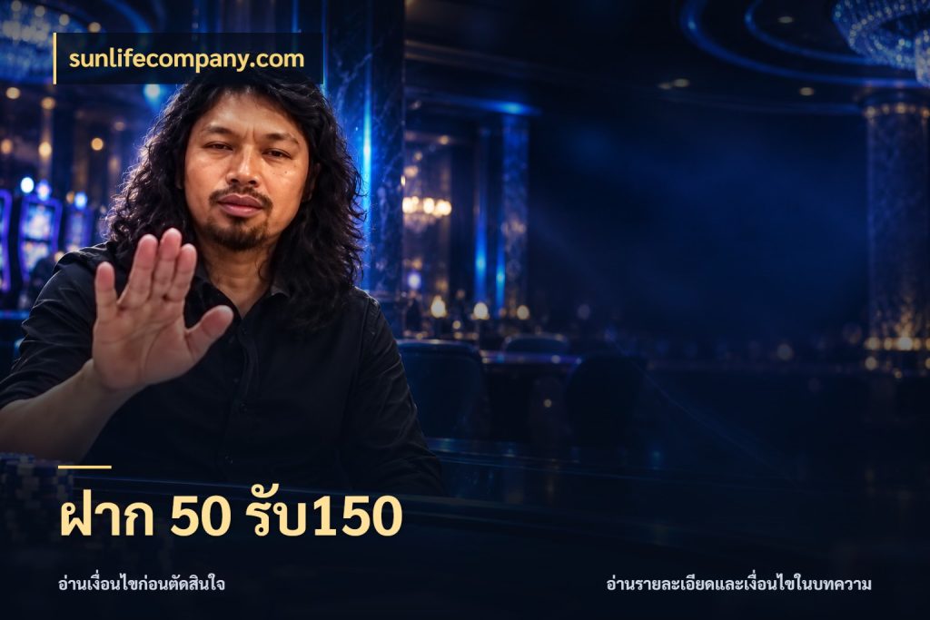 ฝาก 50 รับ150 สีสันของโปรฝากและยอดรับ กับ sunlifecompany.com