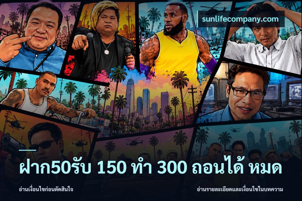 ฝาก50รับ 150 ทำ 300 ถอนได้ หมด