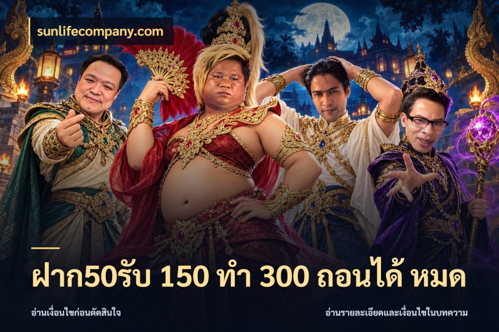 ฝาก50รับ 150 ทำ 300 ถอนได้ หมด sunlifecompany.com รูปแบบโบนัสกับสิทธิ์ของสายเกม