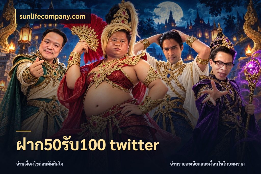 ฝาก50รับ100 twitter สนุกกับตัวเลือกโปรในสไตล์ของคุณ สไตล์ sunlifecompany.com