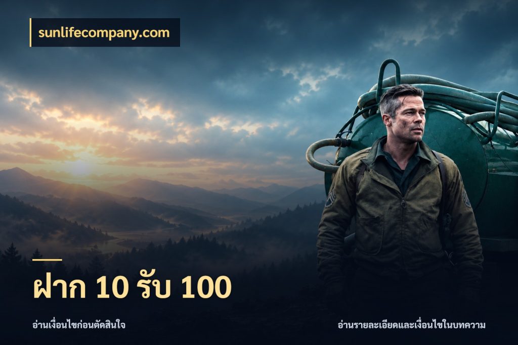 ฝาก 10 รับ 100 จับคู่โบนัสกับสไตล์เกมที่ชอบ กับ sunlifecompany.com