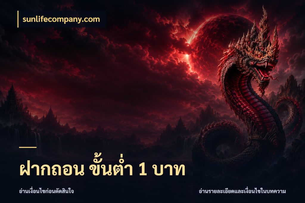 ฝากถอน ขั้นต่ำ 1 บาท เลือกสไตล์จากยอดและรูปแบบที่ตรงใจ กับ sunlifecompany.com